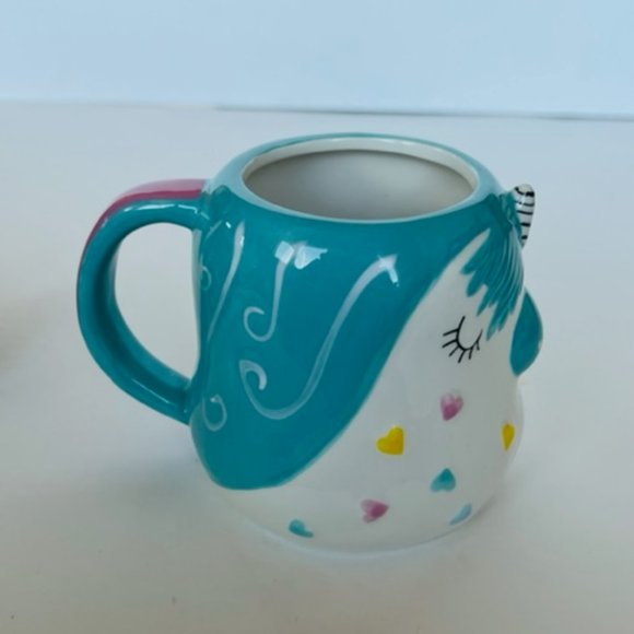 Unicorn Coffee Mug Cup Figurine Holiday Home Magical Horse hearts fairy pegasus - Picture 4 of 6